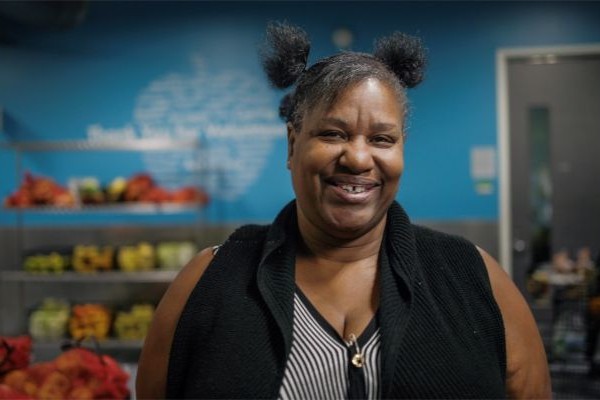Josephine at a 'food pharmacy' in Houston