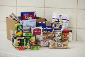 A box of nutritious food ready for distribution