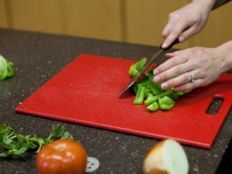 Chopping vegetables