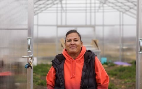 Rhonda is part of the food sovereignty program at the the Lake Traverse Reservation