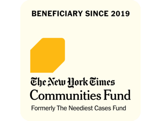 The New York Times Communities Fund Beneficiary Since 2019 Badge