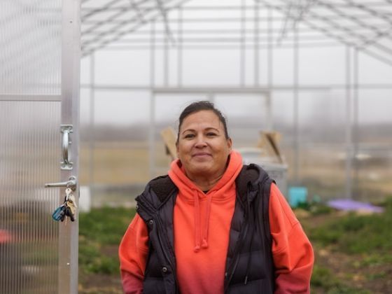 Rhonda is part of the food sovereignty program at the the Lake Traverse Reservation