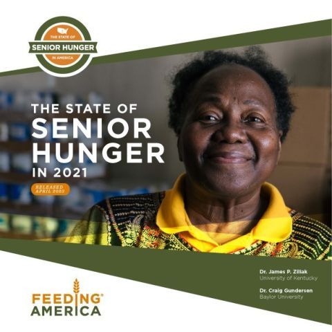cover of the state of senior hunger in 2021