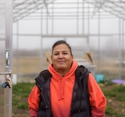 Rhonda is part of the food sovereignty program at the the Lake Traverse Reservation