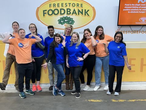 P&G employees volunteer at Freestore Foodbank