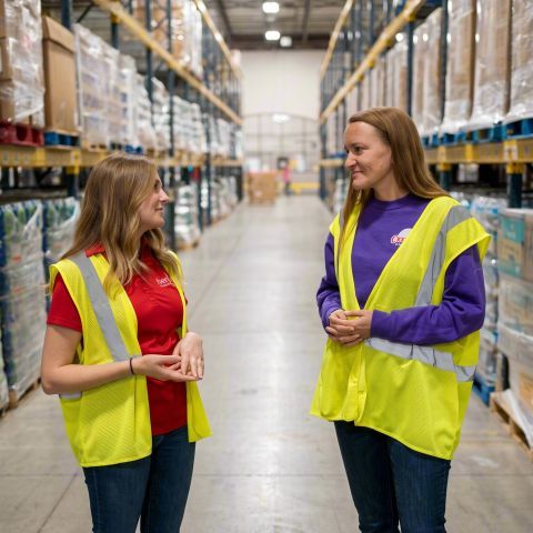 P&G employees support local food banks through volunteerism.