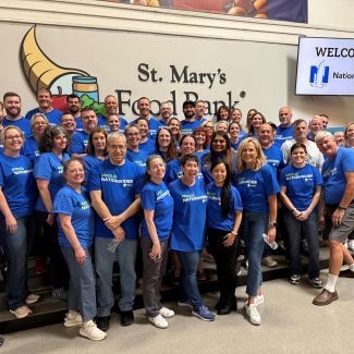 Nationwide Foundation volunteers at St. Mary's Food Bank