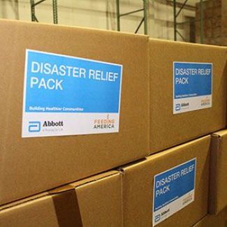 Disaster Boxes provided by Abbott