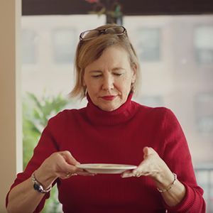 Woman cooking holiday meal