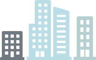 Illustration of office buildings