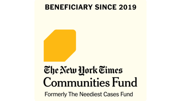 The New York Times Communities Fund Beneficiary Since 2019 Badge