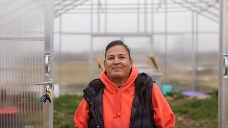 Rhonda is part of the food sovereignty program at the the Lake Traverse Reservation