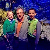 Feeding America's Brady Koch and his children.