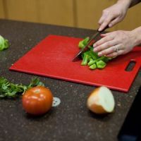 Chopping vegetables
