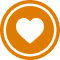 A heart in a circle